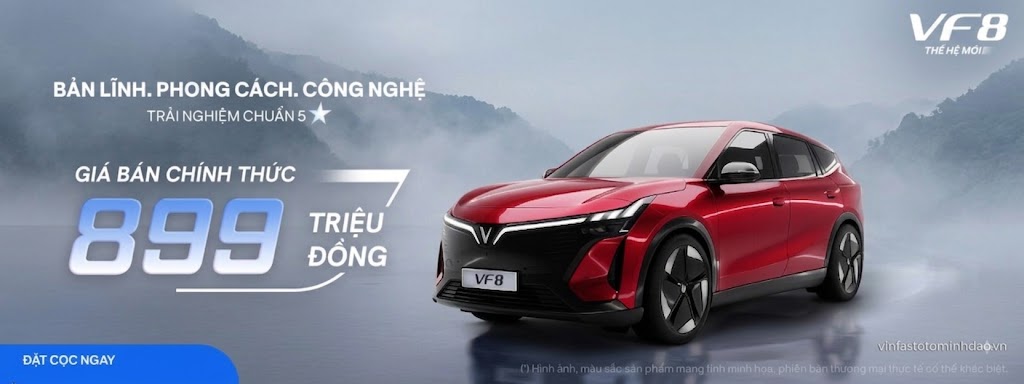 Bảng giá xe VinFast VF 8 thế hệ mới ưu đãi nhất tại VinFast Ô tô 3S.